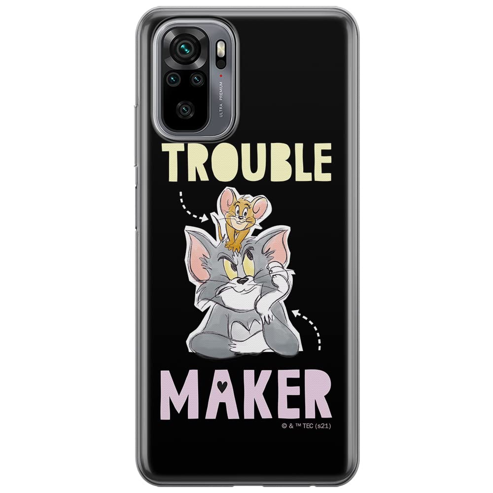 ERT GROUP mobile phone case for Xiaomi REDMI NOTE 10/ 10S original and officially Licensed Tom & Jerry pattern 006 optimally adapted to the shape of the mobile phone, case made of TPU