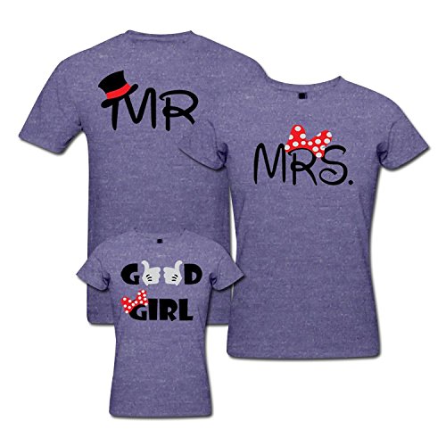 mom dad and baby girl t shirt