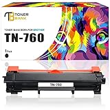Toner Bank TN-760 Compatible Brother TN730 TN-760 TN760 TN770 Toner Cartridge for Brother HL-L2350DW HL-L2370DW HL-L2395DW HL-L2370DWXL HL-L2390DW DCP-L2550DW MFC-L2710DW MFC-L2750DW Printer (NO CHIP)