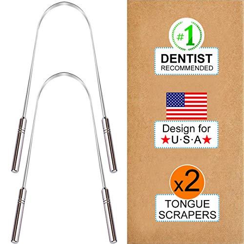 1 Tongue+Scraper+Pack+Stainless+Rustproof
