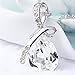 Mother’s Day Gift ''External Love'' Water-drop Shape Crystal Pendant Necklace for Women