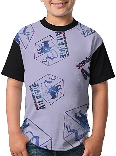 Schrodinger's Cat Youth T Shirts Graphic Short Sleeve Tee Shirts