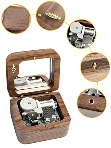 Sinzyo Howl's Moving Castle-Merry Go Round Of Life Scatola Musicale Vintage In Legno Movimento Natale San Valentino Regalo Di Compleanno (Nota