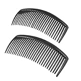 uxcell 2PCS Black Plastic 29 Teeth Hairstyle Hair Clamp Clip Comb for Ladies