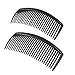 uxcell 2PCS Black Plastic 29 Teeth Hairstyle Hair Clamp Clip Comb for Ladies