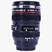 24-105mm Leakage-proof Canaim Camera Zoom Lens Cup Travel Coffee Mug Outdoor SLR Camera Unique Water Glass Thermos with Drinking Lid Quality Stainless Steel Interior (Black)