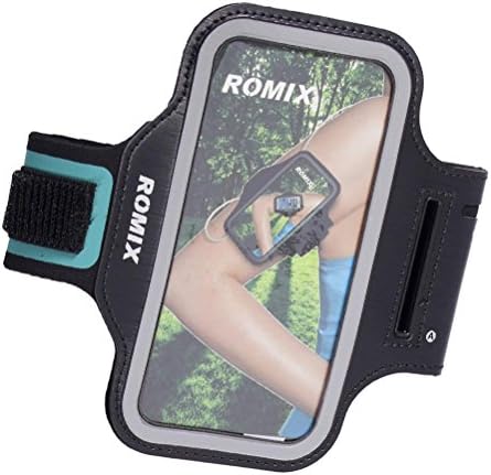 Key Holder Running Sports Armband with Screen Protector for iPhone 6 plus/6S plus (5.5-Inch) Galaxy S6/S5 Note 4 (Black)
