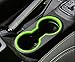 E-cowlboy Inner Front and Rear Water Cup Holder Trim,Gear Box Trim and Transfer Case Trim 4 Pcs for Jeep Wrangler JK & Unlimited 2/4 Door 2011-2017 (Green)
