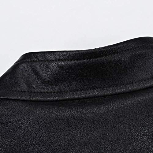 image for Realdo Mens Motocycle Jacket Clearance, American Flag Solid Stand Zipp