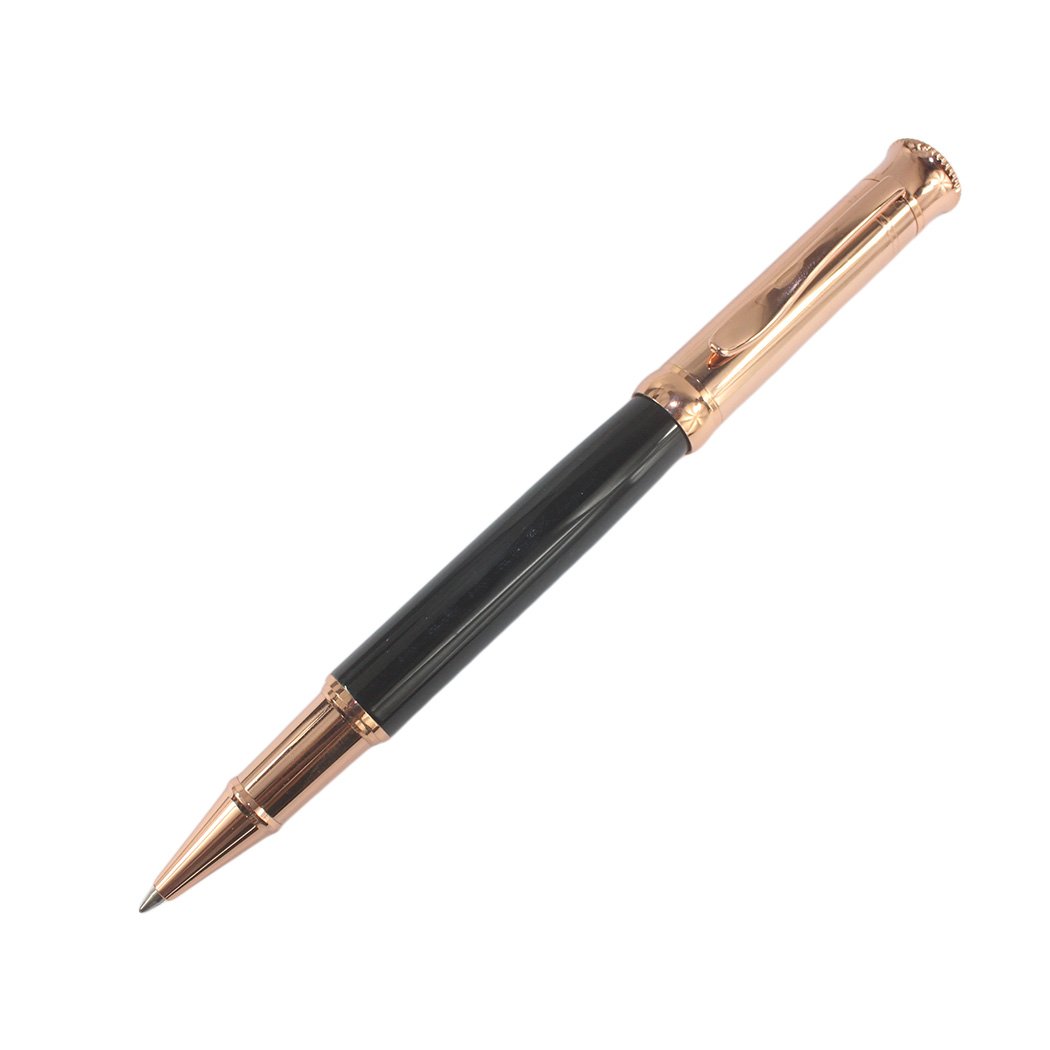 Gullor 217 black Rollerball pen with red copper cap