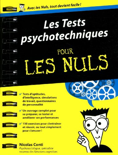 Telecharger Tests Psychotechniques Pour Les Nuls Couverture Spirales Livre Nicolas Conti Pdf Primadilox