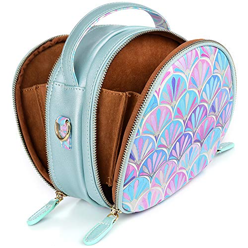 Katia Zipper Universal Camera Case Compatible for Polaroid Fujifilm Instax Mini 7s 8 9 25 26 30 70 90 Wide 300 Liplay SQ6 Instant Film Camera, HP Sprocket Portable Photo Printer - Peacock