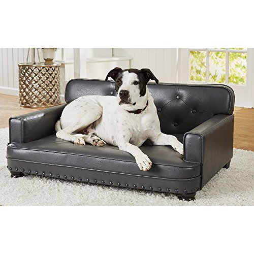 Enchanted Home Pet Library Grey Sofa Dog Bed