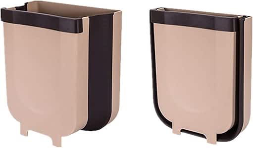 Zzh Cubo Basura Colgar de Cocina Plegable Cubo de Basura montado en la
