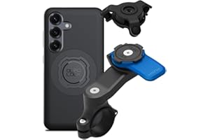 Quad Lock Motorcycle Handlebar Mount Kit with Vibration Dampener and MAG Phone Case for Samsung Galaxy S25