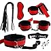 Escolourful Multi-Type Adult Six-Toys Women Couples PU Leather Handcuffs Metal Vibratoe Set for Coseplay Game (A4)thumb 1