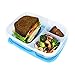 iKitchenPlus 6-Pack Bento Food Container Set with 3 Compartments