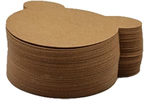 DIY Blank Kraft Paper Tag Bear Shape Label Paper Message Card for Greeting Card Price Label Use 100Pcs Dependable Performance