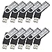 MECO 10Pcs 16GB 16G USB 2.0 Flash Drive Memory Stick Fold Storage Thumb Stick Pen Swivel Design Black