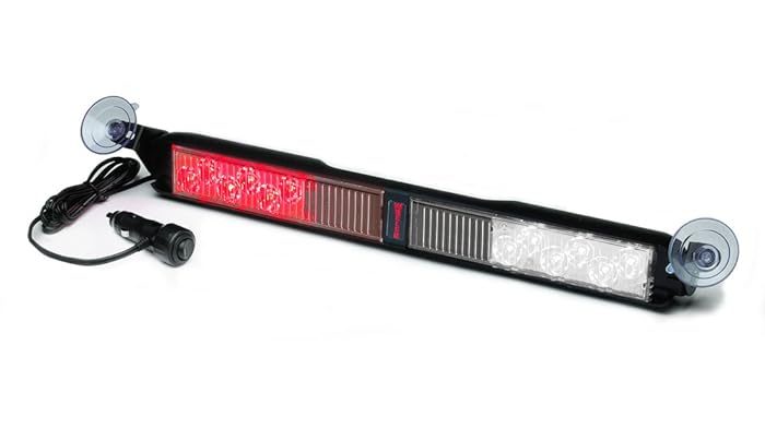 Whelen Engineering SlimLighter Super-LED Series Deck/Dash Light - Red/Clear