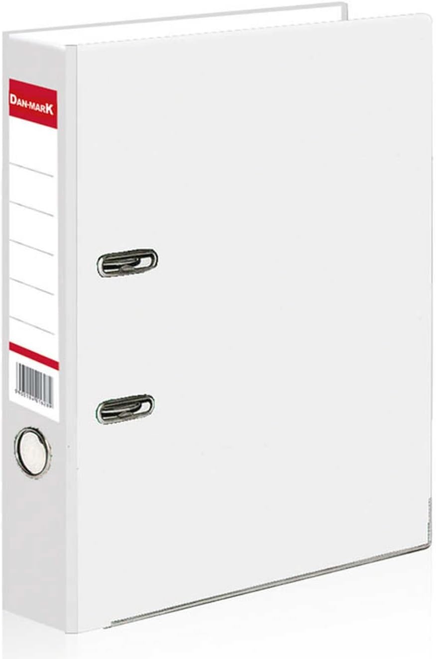 10 x White A4 Matt Large 75mm Lever Arch Files Folders Stationery Metal