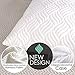 TRANZZQUIL Hypoallergenic Bed Pillows for Sleeping, Shredded Memory Foam Pillow with Dust Mite Resistant Bamboo Cover, Adjustable Loft for Back and Side Sleeper,Queen size.