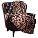 Chanasya Premium Wolf Faux Fur Throw Blanket - Soft, Fuzzy Sherpa & Minky Throw Blanket - for Bed or Couch - 108