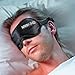 MEDca Eye Mask with Earplugs Soft and Light Black Adjustable Elastic Velcro Strap Men Women and Kids Ideal for Any Size Great for Travelers and Troubled Sleepers for Peaceful Sleep Relieves Insomnia