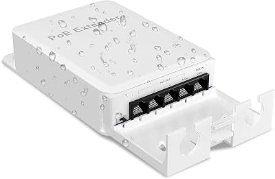 YuanLey PoE Extender 1 to 4 Mini Switch 90W In 60W Out IP66 Waterproof 250m
