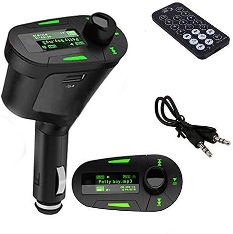 TUO Car Kit MP3 Player Wireless FM Transmitter Modulator with USB/SD/Card Reader MMC Slot and Remote Control