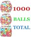BalanceFrom 2.3-Inch Phthalate Free BPA Free Non-Toxic Crush Proof Play Balls Pit Balls- 6 Bright Colors in Reusable and Durable Storage Mesh Bag with Zipper, E. 1000-Count