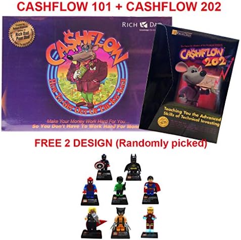 101 Cashflow Board Game + 202 Cashflow Board Game &amp; FREE Super Heroes Mini Action Figure + FREE Express Shipping