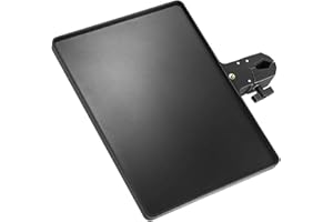 CoudarTitie Music Stand with Tray, Tripod, Shelf, Table, Universal Accessories, Clamp-on Utility Shelf for Room, 22cmx16.5cmx