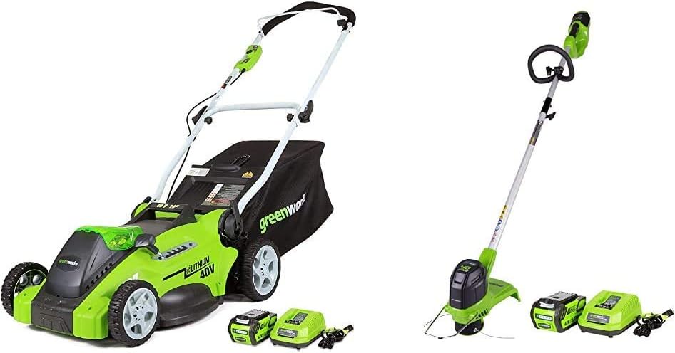 Amazon.com : Greenworks G-MAX 40V 16'' Cordless Lawn Mower with 4Ah