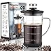 POWERLIX French Press Coffee Maker (34 oz)-Coffee Press for Coffee & Loose Tea, Includes Heat Resistant Borosilicate Glass, Stainless Steel Carafe- Fabulous 2 In 1 Coffee & Tea Maker, Dishwasher Safe