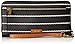 Fossil womens Logan Pvc Zip Around Wallet Clutch, Black/White, One Size US