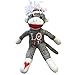 Sock Monkey Plush - 12 Inch Valentines Day Sock Monkey - Love Sock Monkey - Classic Brown with Tossle Hat - Perfect for Valentines Day Gift