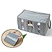 65L Foldable Storage Bag Clothes Blanket Closet Sweater Organizer Box Anti-bacterial Breathable Bamboo Charcoal Grey
