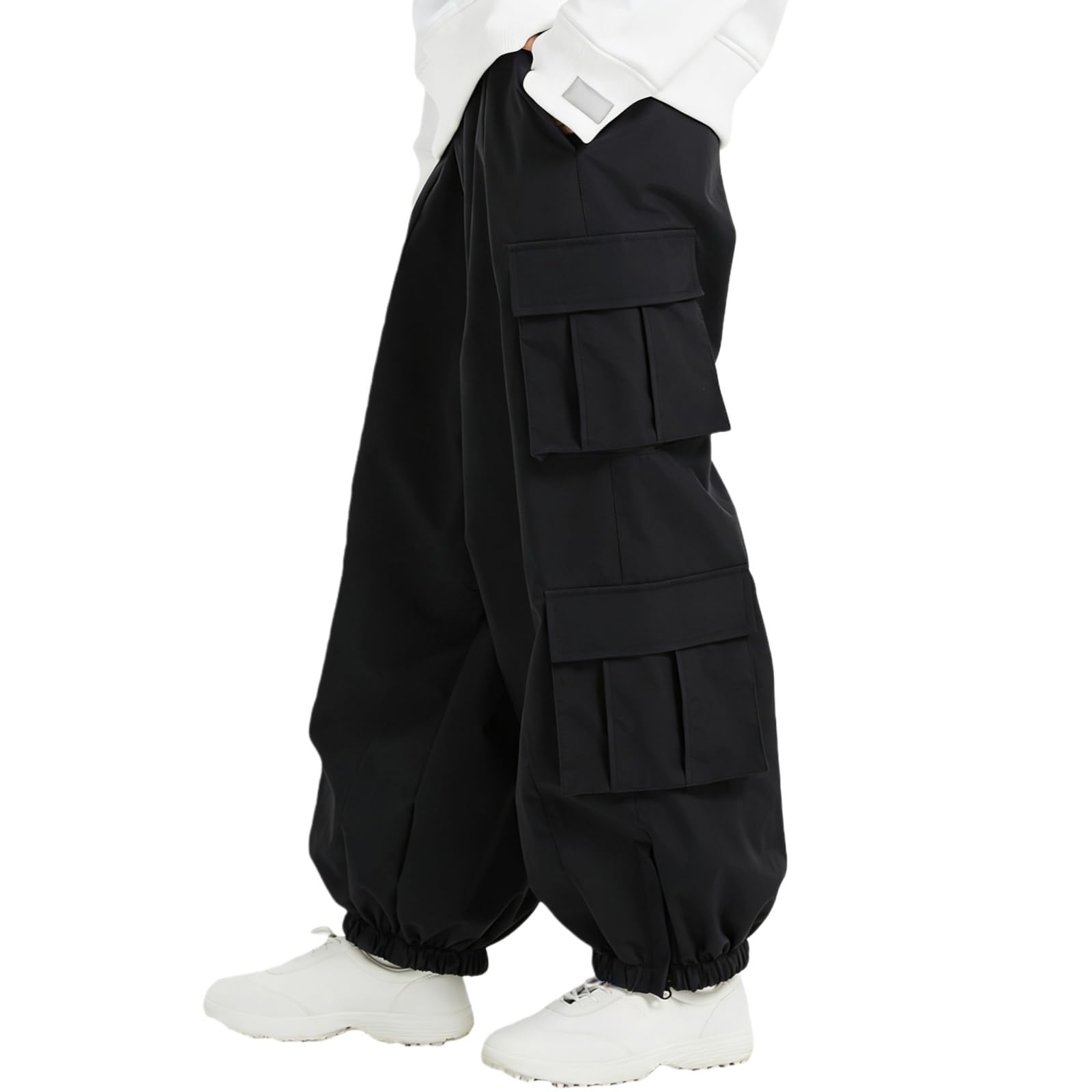 Photo 1 of SEARIPE Black XS Women's Cargo Ski Pants Waterproof Windproof Insulated Snowboarding Pants Winter Outdoor Sports (JT0039)