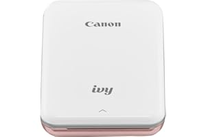 Canon IVY Mini Photo Printer for Smartphones (Rose Gold) - Sticky-back prints, Pocket-size