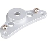 Tusk Hour Meter Bracket - Silver Anodized | 6061-T6 CNC Mounting Plate for Hour Meter