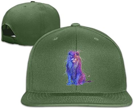 Lions Painting Art Hip Hop Flat Brim Cap Adult Baseball Hat Weird Adjustable Snapback Cool Plain Trucker Hats For Dance,Neo-Jazz,Street Jazz,Reggea