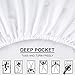 TEKAMON Premium 4 Piece Bed Sheet Set 1800 Thread Count Bedding 100% Microfiber Polyester - Silky Soft, Warm, Breathable, Cooling, Wrinkle Free - 10-16