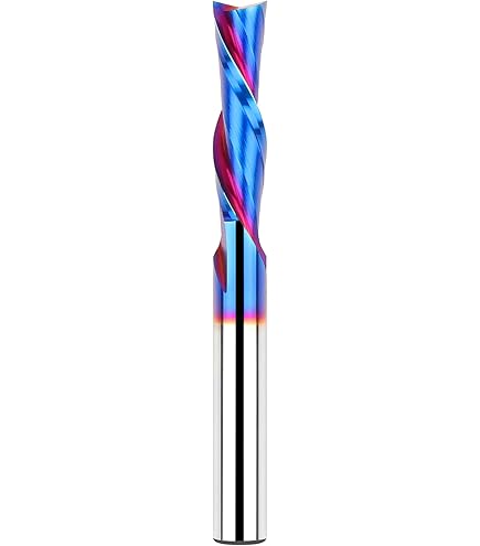 Fresa A Compressione Amana Tool 46177-K | Carburo Di Tungsteno | 1/4 X 1-1/4 X 1/4 X 3 Pollici | 2 Lame | CNC - 5