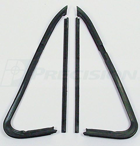 Precision Automotive 73-80 Chevy Truck Door Vent Window Glass Seals 4-PC Rubber Weatherstrip Kit