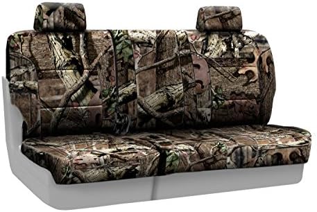 Coverking Rear 60/40 Bench Custom Fit Seat Cover for Select Jeep Liberty Models - Neoprene (Mossy Oak Break Up Infinity Camo Solid)