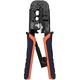 stedi Rj45 Crimp Tool, Network Cable Pliers for RJ45, CAT5e, CAT6 Network and Telephone, Cable Crimper/Wire Stripper/Wire Cut