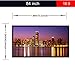 Excelvan 84 Inch 16:9 PVC Fabric Portable Indoor Outdoor Projector Screen for Home Cinema Movie, Education Office Presentations, Roll Easily
