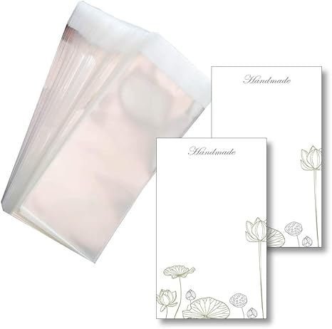 Amazon イラストラッピング台紙 100枚 Opp袋セット ピアス台紙イヤリング台紙 デザインクラフト紙ラッピング ディスプレイカード 透明opp袋付き 02 Lotus ロータス ジュエリー収納 オンライン通販
