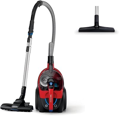 Domestic Appliances FC9729/09 beutelloser Staubsauger PowerPro Expert (900 W, 2 L Staubvolumen, integriertes Zubehör) rot